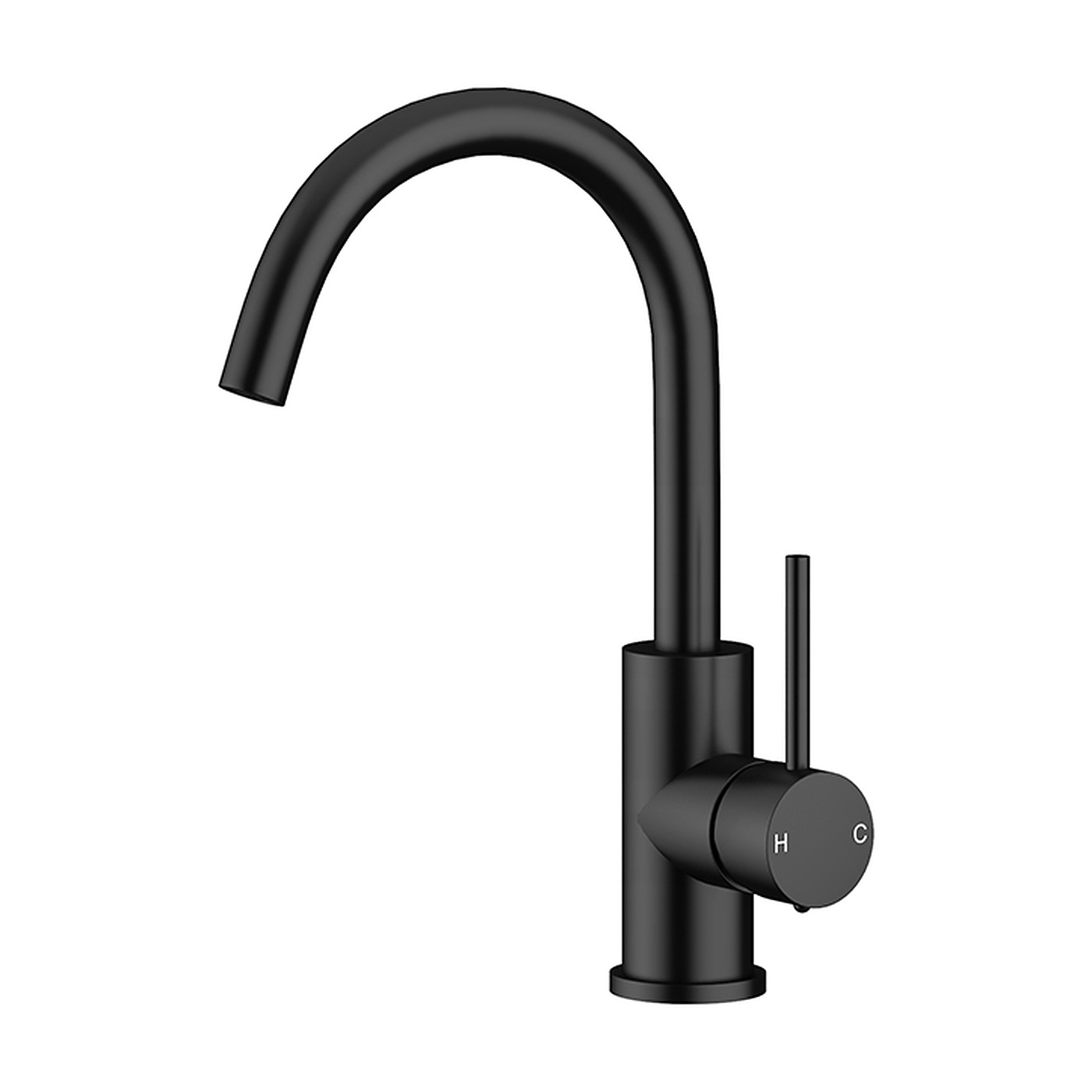 Basin mixer in Matt Black